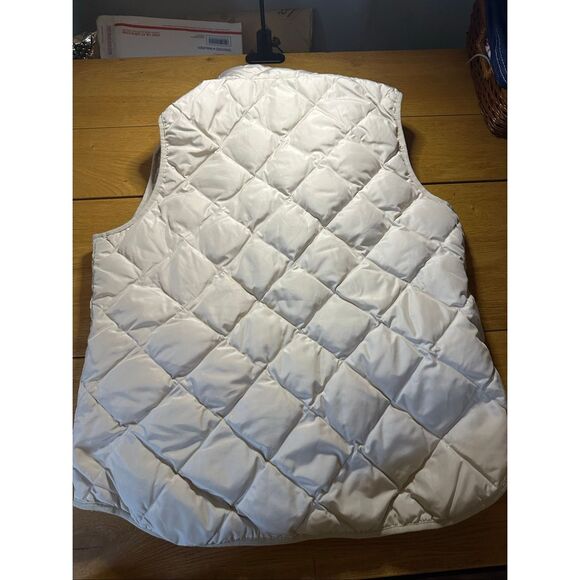 Woolrich down blend puffer cream vest xl - Picture 7 of 9